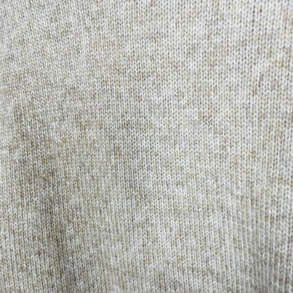 ASOS Oversized Tan Neutral Shawl Turtle Neck 1/4 Zip Knit Sweater | X-Small - Picture 2 of 10